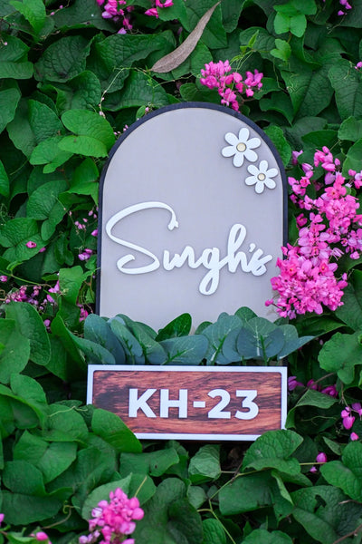 House Name Planter Lavender & Aqua Green And Maroon