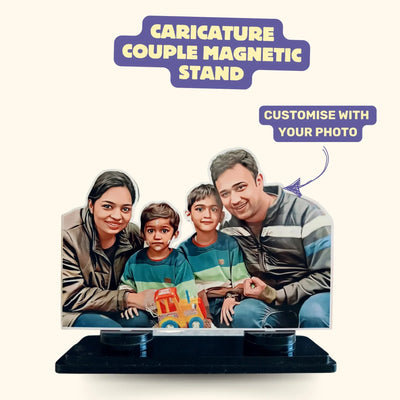 Your Gift Studio Personalised Family Avtar Magnetic Stand