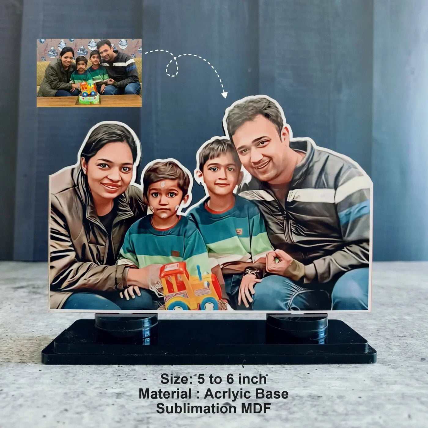 Your Gift Studio Personalised Family Avtar Magnetic Stand