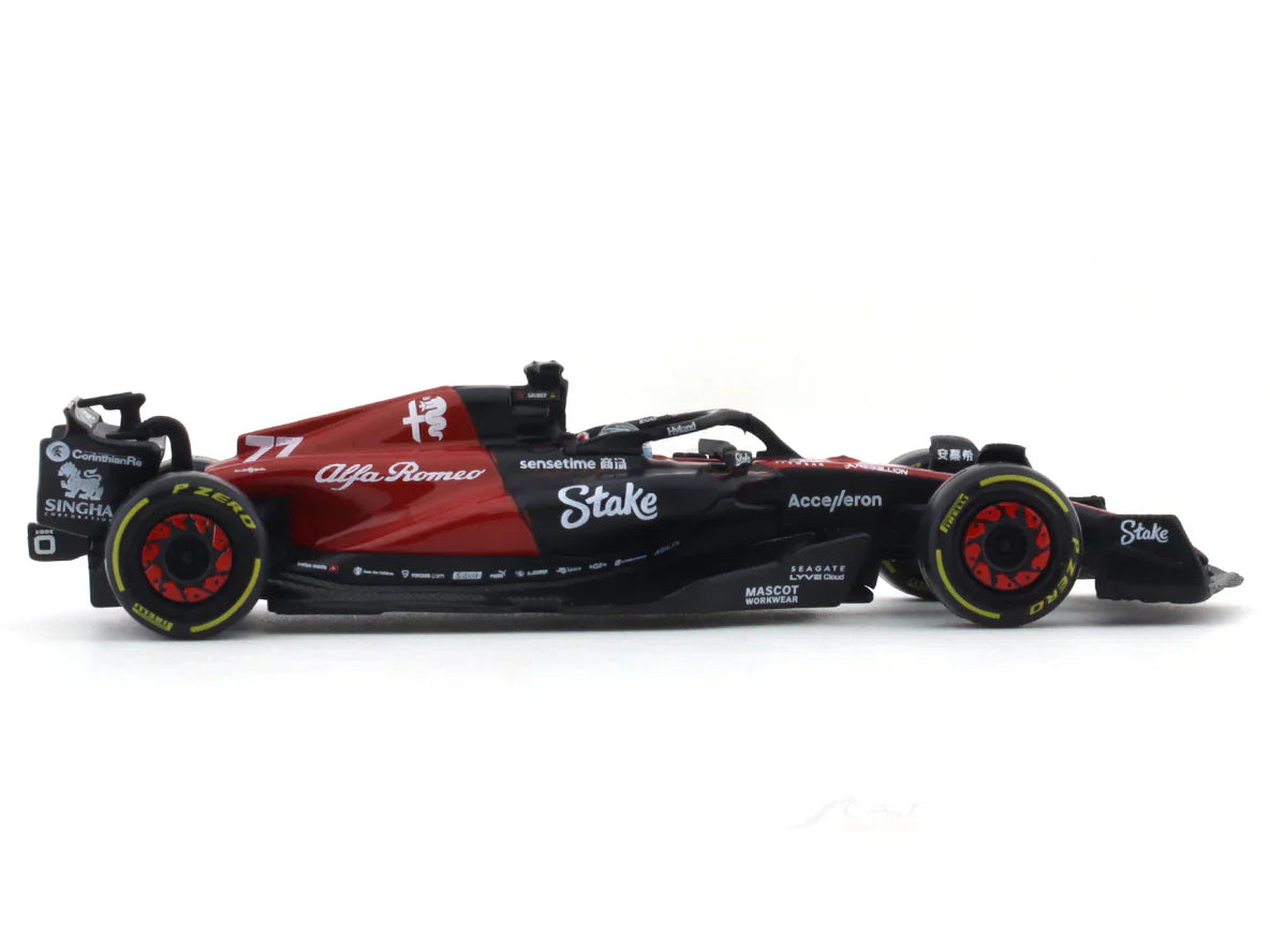 Bburago - 1/43 Scale Model 2023 Alfa-Romeo C43 Stake team Valterri Bottas Formula 1