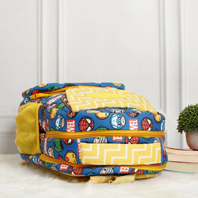 Your Gift Studio Marvel Print Kids Backpack, Tiffin, Fork, Spoon & Bottle Set Customised Hamper