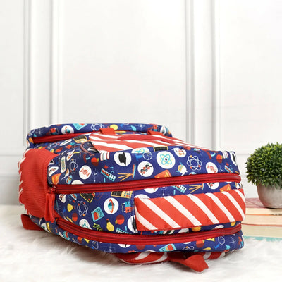 Your Gift Studio Space Print Kids Backpack, Tiffin, Fork, Spoon & Bottle Customised Hamper