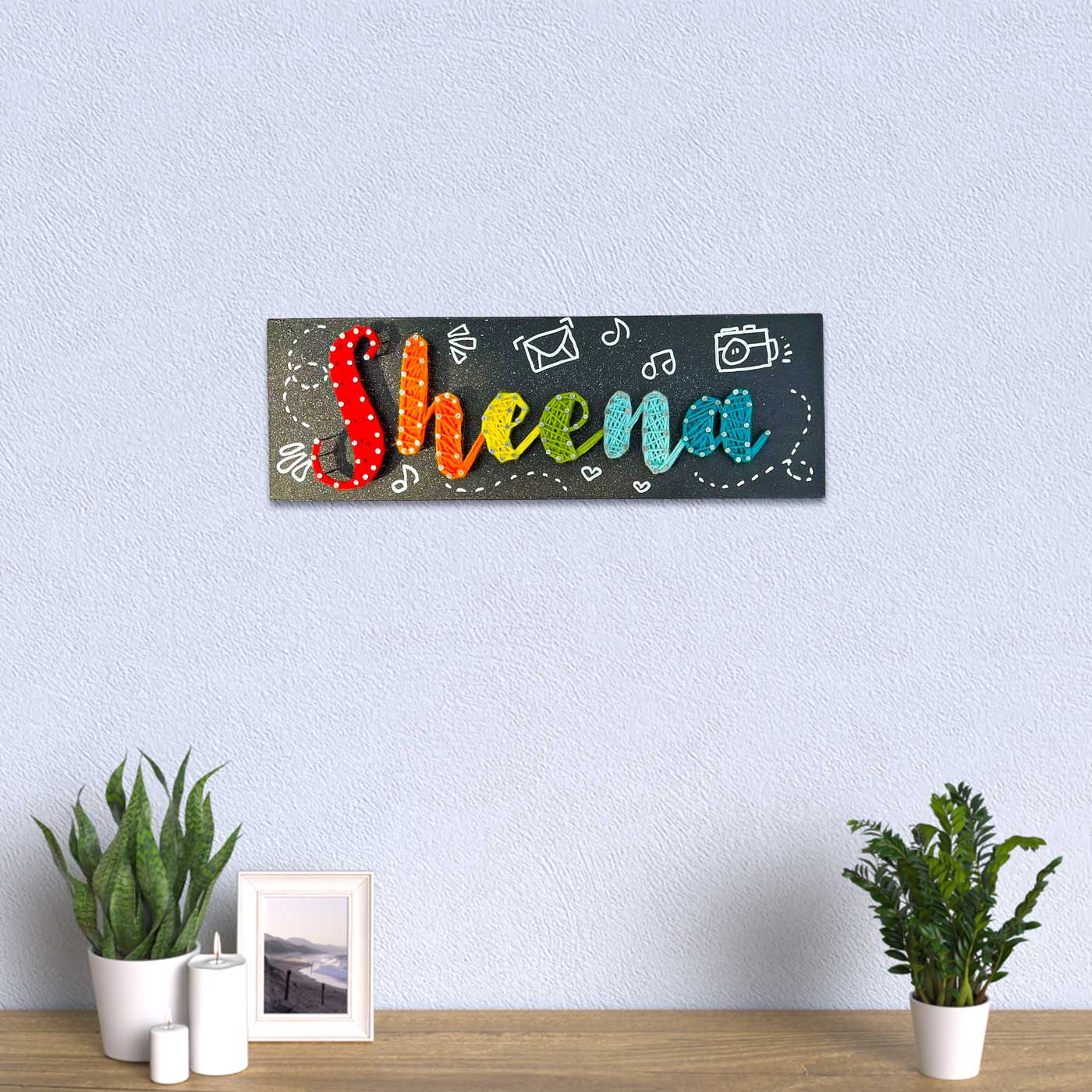 Personalized String Art Name Plate