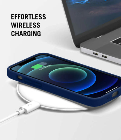 Solid Winter Blue Soft Silicone iPhone Case