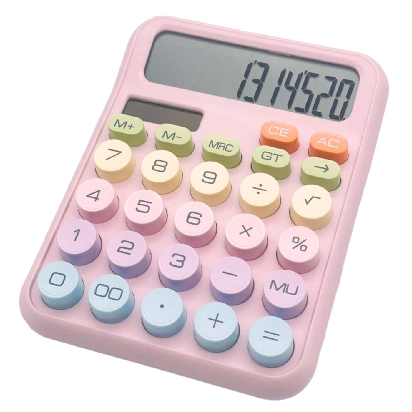 Dexin BST DX-818 Electronic Calculator - 12 Digits with Large LCD - Works on Battery as well as Solar Power