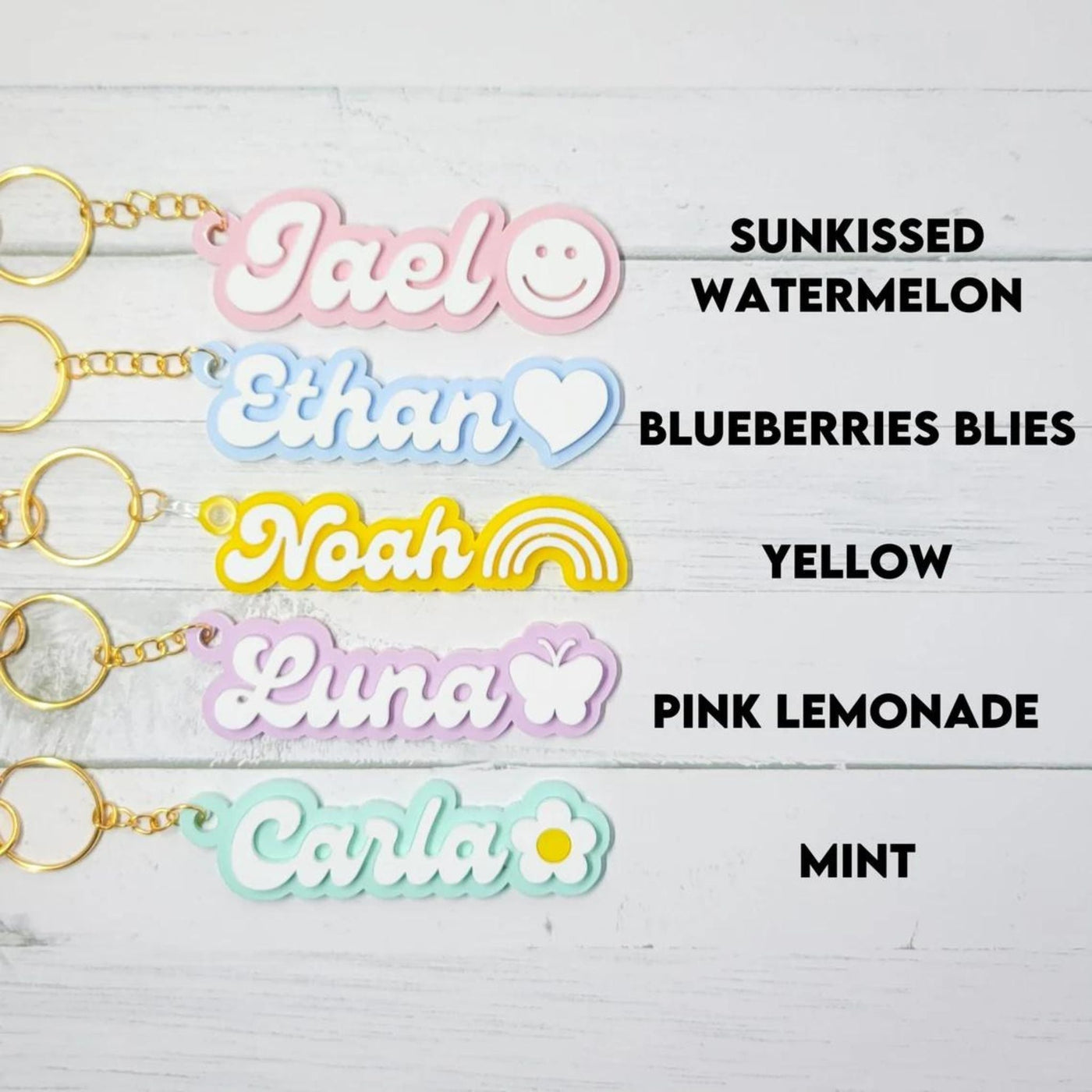 Personalized Keychain - Custom Acrylic Name Keyring