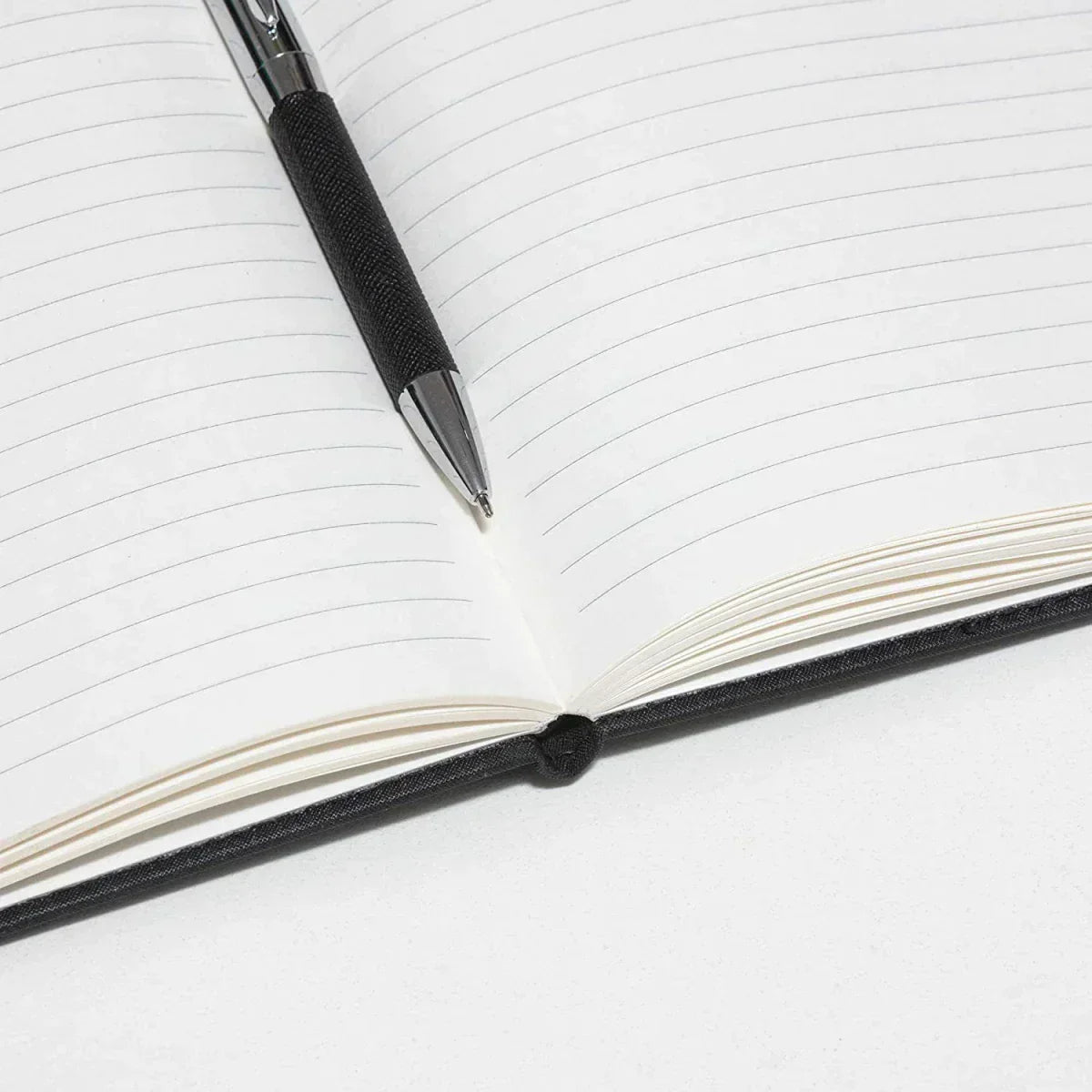 2024 Diwali Combo 2.0 (Classy Metal Flip Card Cover Diary + Classy Metal Keychain + Pen + Classy Steel Cardholder + Ferrero Rocher + Diya) - Black