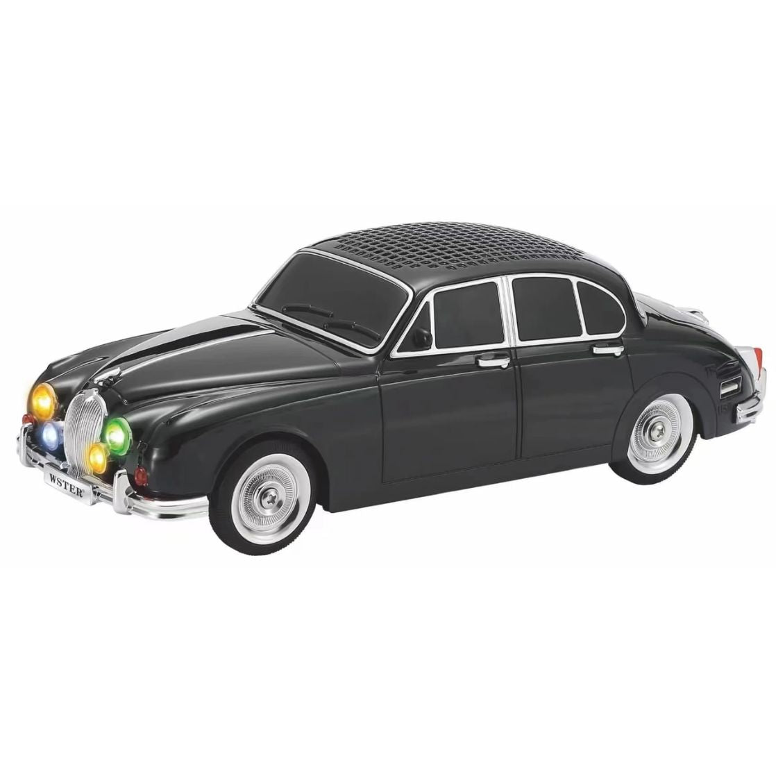 WS - 596 Wireless Car Bluetooth Speaker With Working Headlights - Black