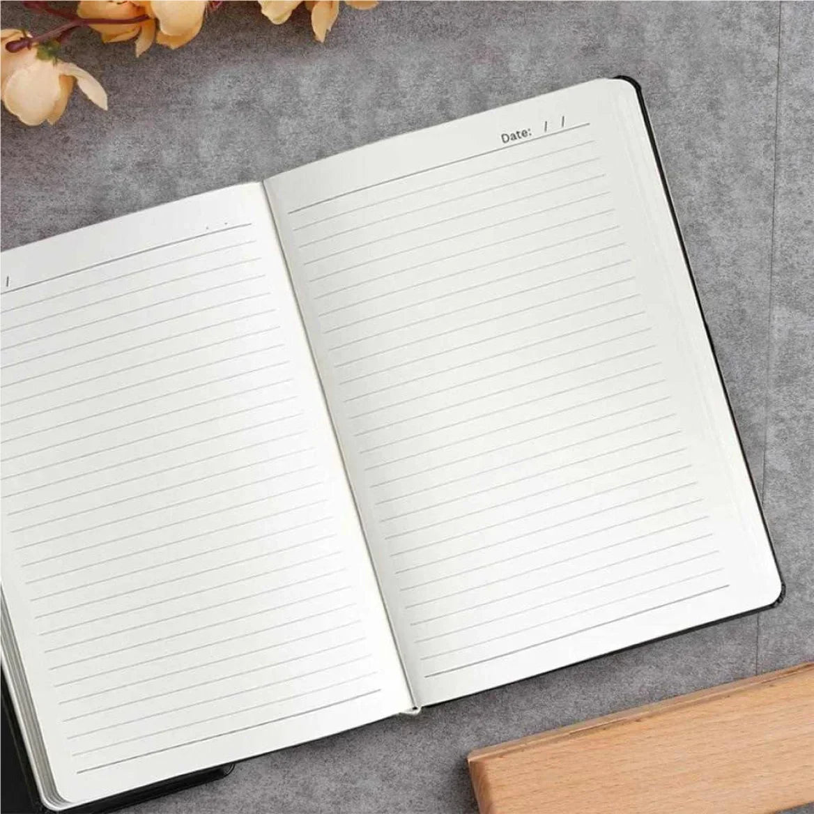 Dream Believe Achieve Printed Hard Cover Diary - Tan