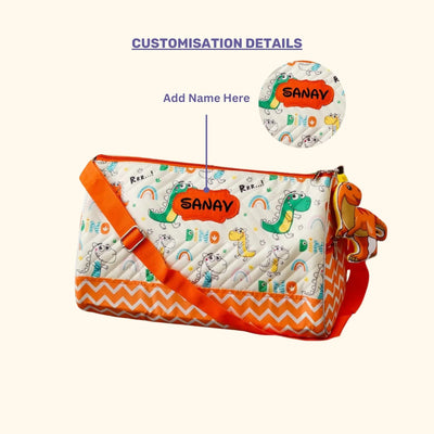 Your Gift Studio Dinosaur Print Kids Customised Duffle Bag