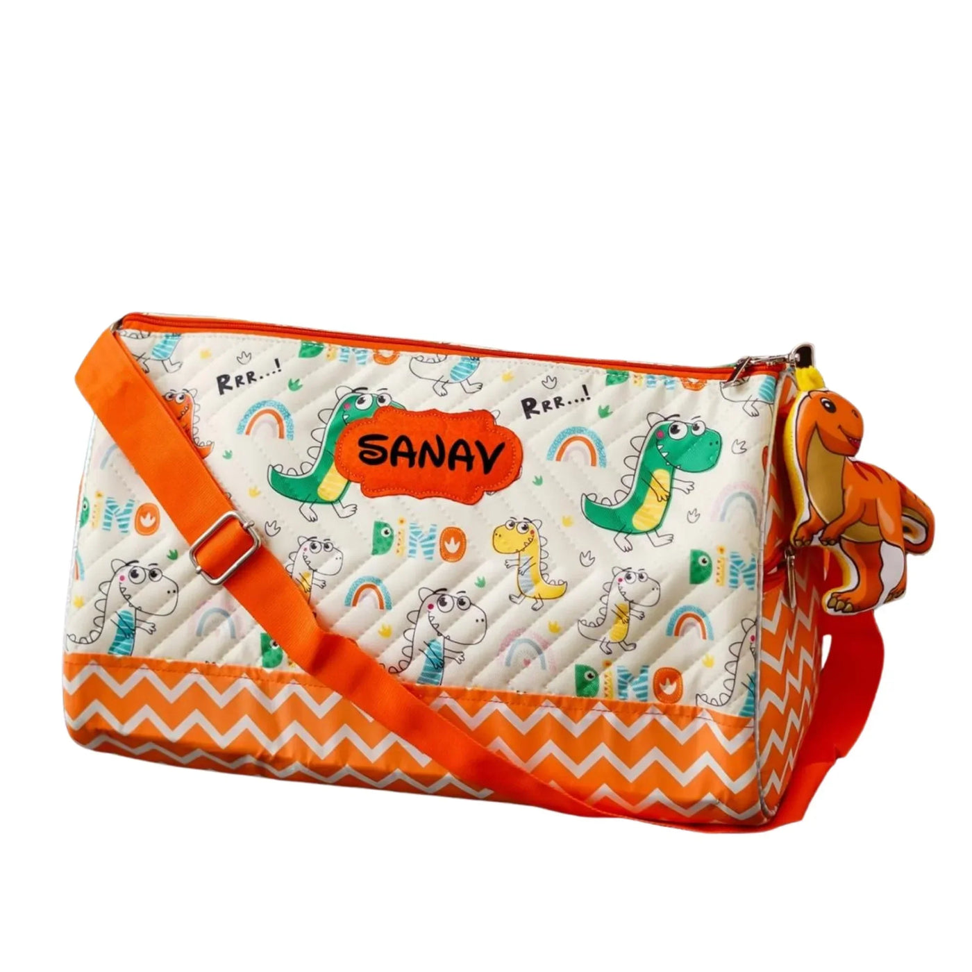 Your Gift Studio Dinosaur Print Kids Customised Duffle Bag