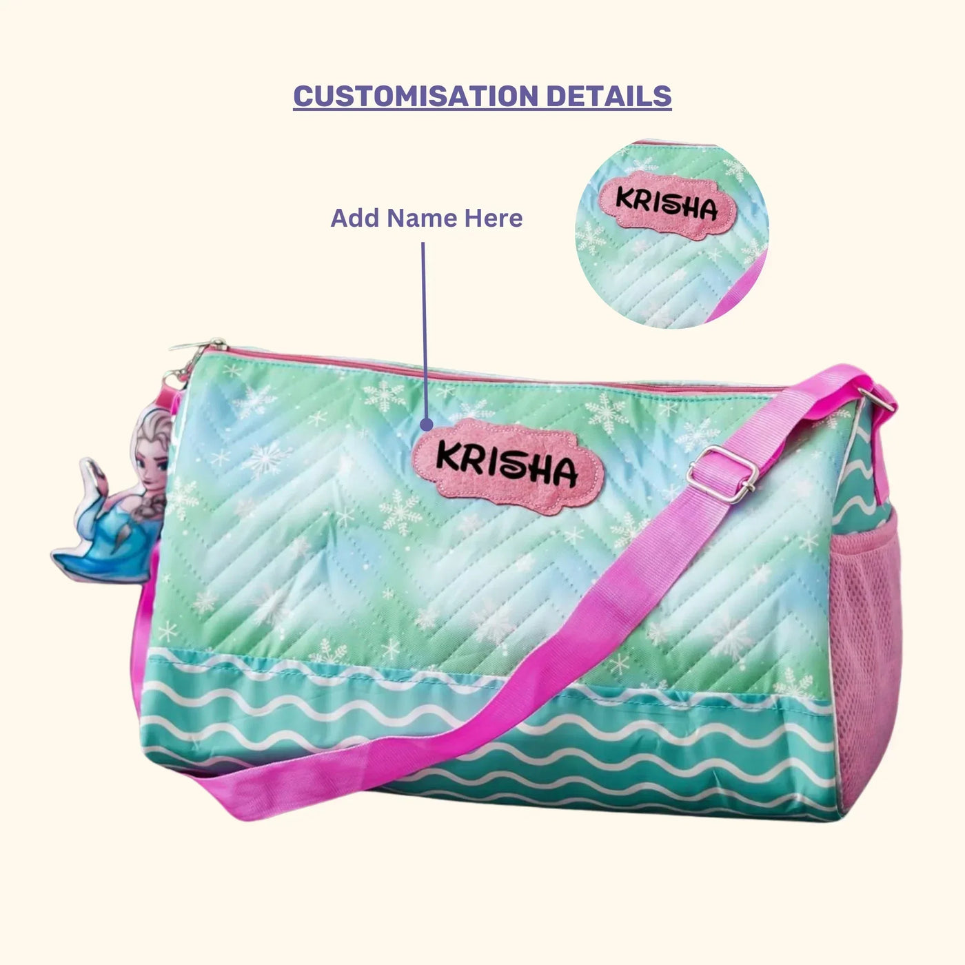 Your Gift Studio Frozen Print Kids Customised Duffle Bag