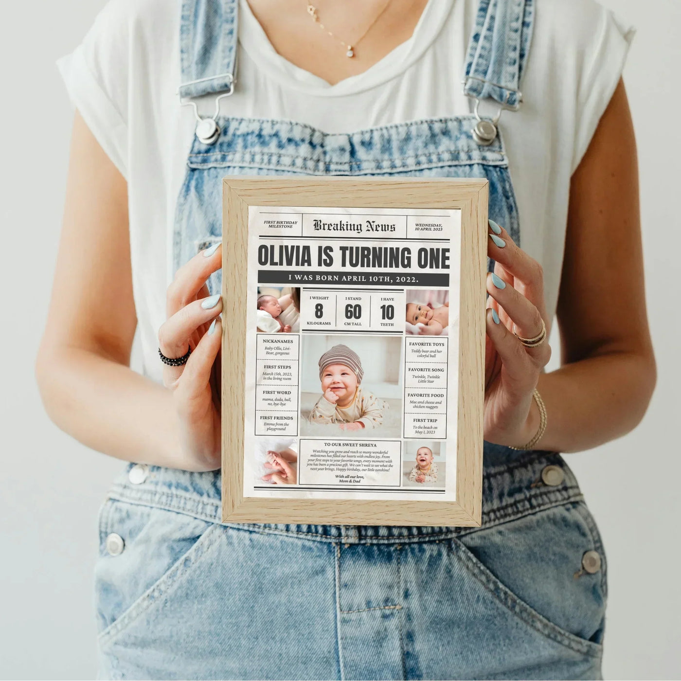 Your Gift Studio All About You Baby Personalised Frame