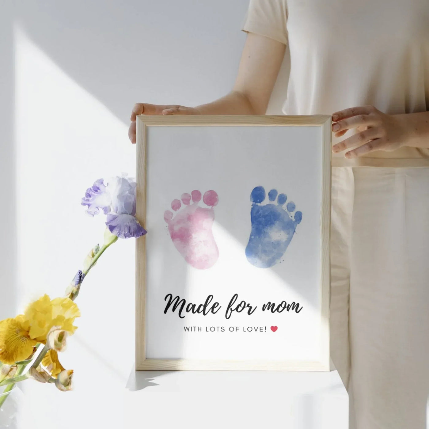 Your Gift Studio Baby Footprint & Handprint Personalised Frame