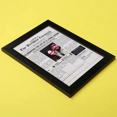 Your Gift Studio Birthday Chronicle Personalised Frame With Acrylic Glass