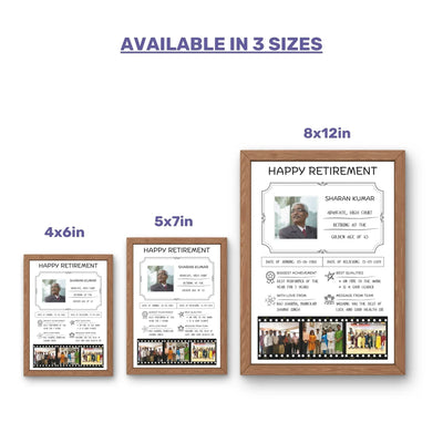 Your Gift Studio Personalised Retirement Memories Frame