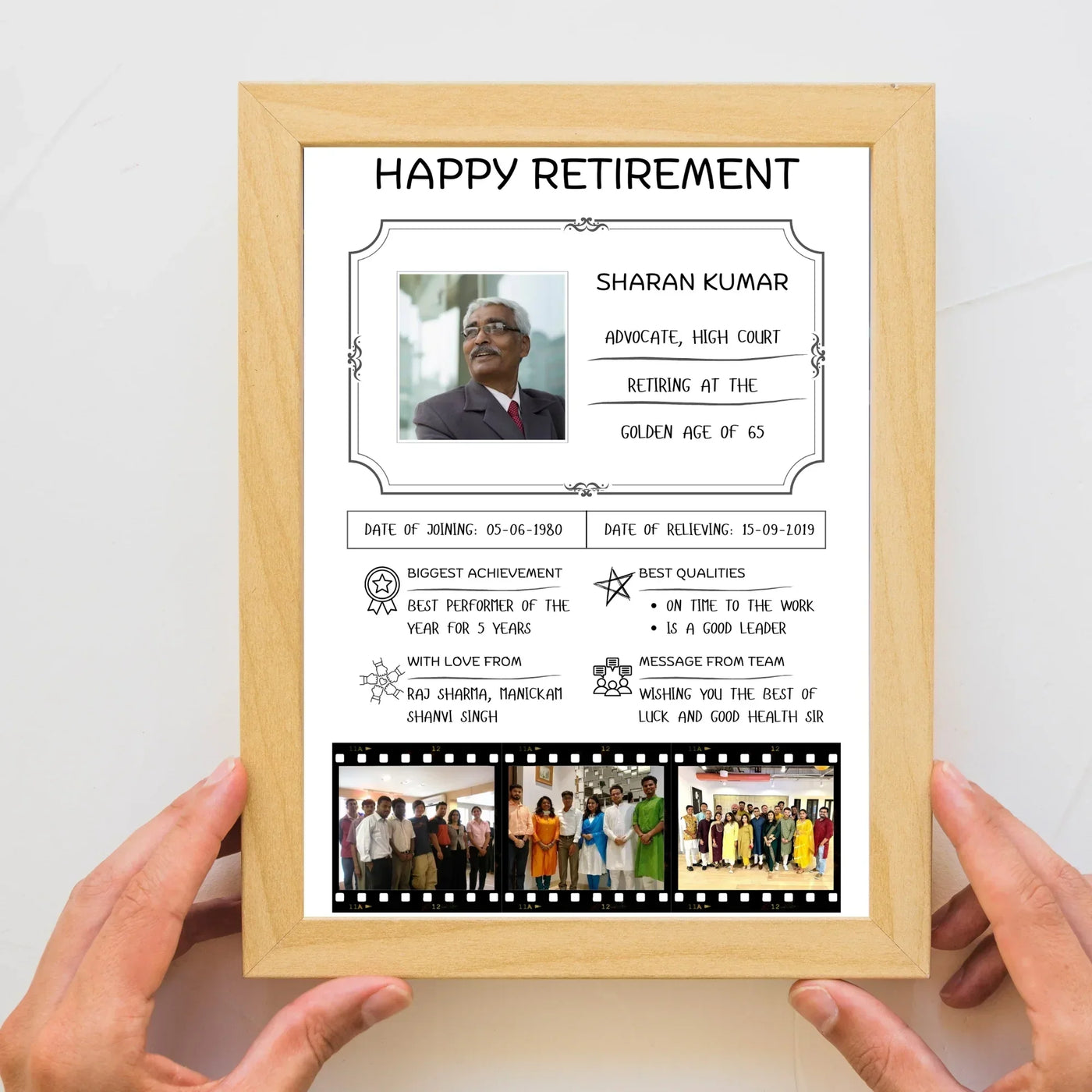 Your Gift Studio Personalised Retirement Memories Frame