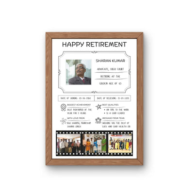 Your Gift Studio Personalised Retirement Memories Frame