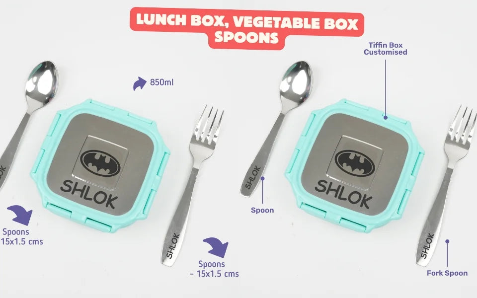 Your Gift Studio Frozen Print Kids Backpack, Tiffin, Fork, Spoon & Bottle Customised Hamper