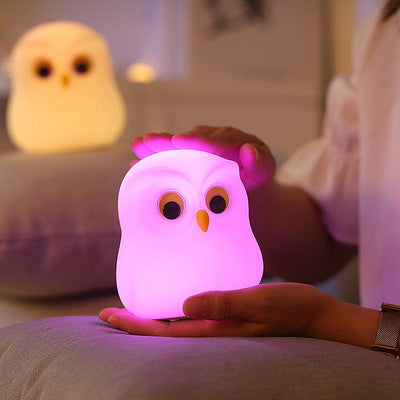 Cute Colour-Changing Owl Silicon Lamp / Hedwig Lamp