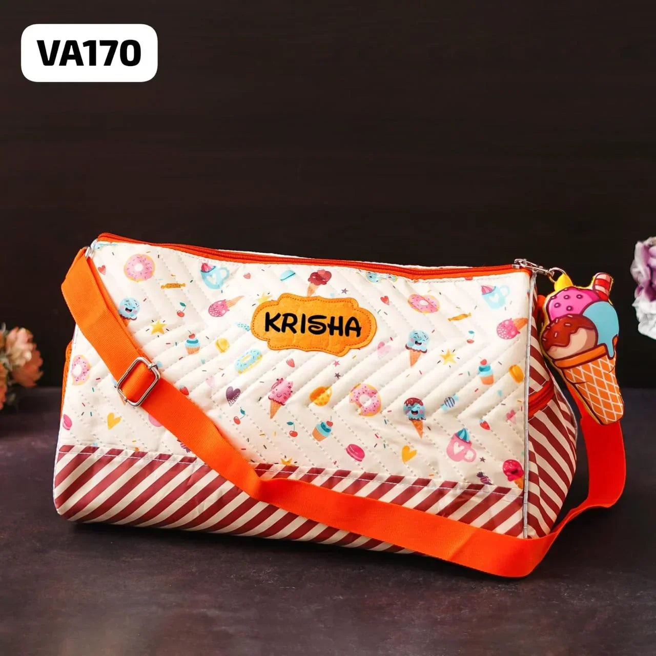 Your Gift Studio Ice Cream Print Kids Customised Duffle Bag 2.0