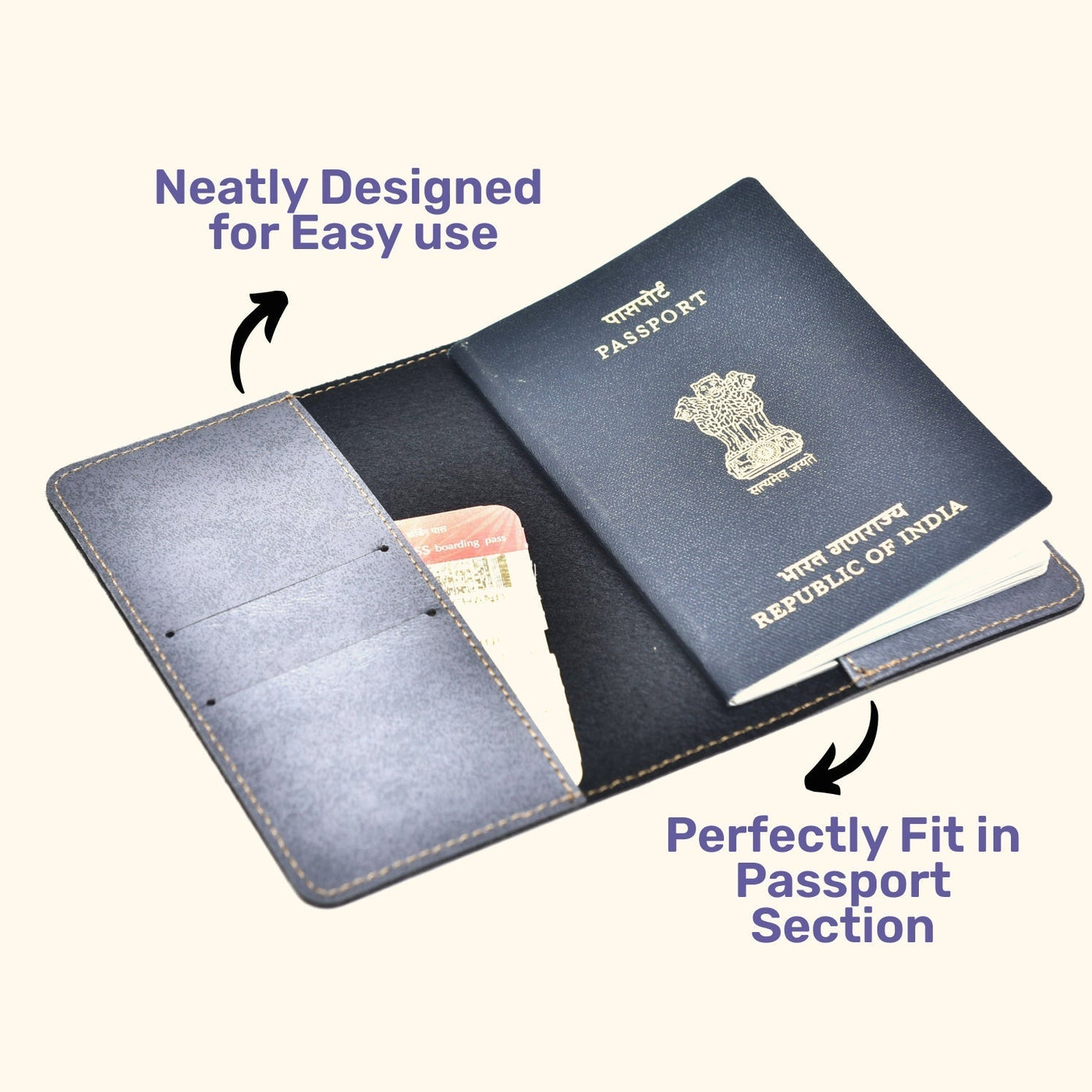 Unicorn Print Personalised Nexon Passport Cover - Grey