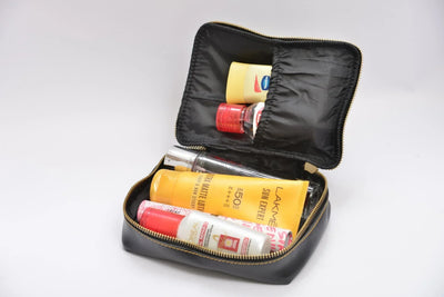 Personalized Mini make up kit + Chained Sling bag - Black