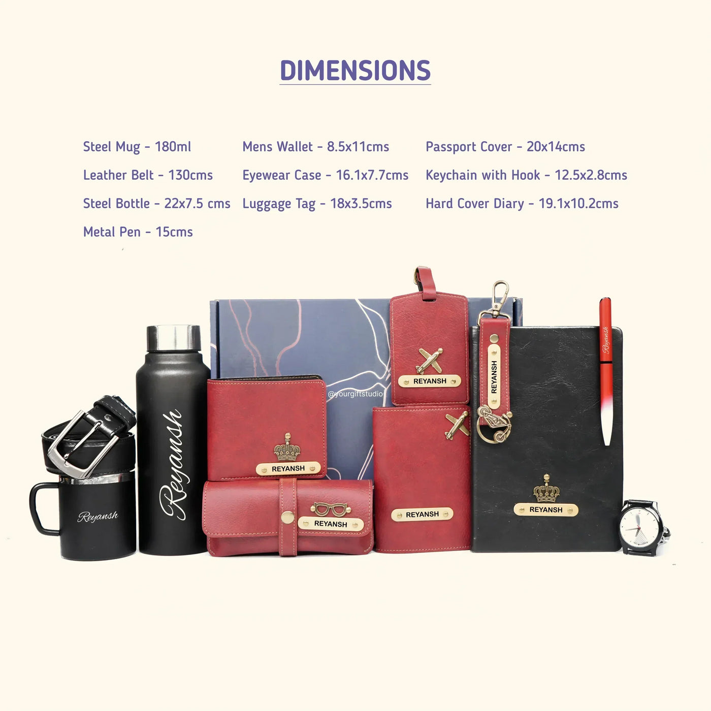 Personalised Brother (Bhai) Combo 9.0 - Maroon