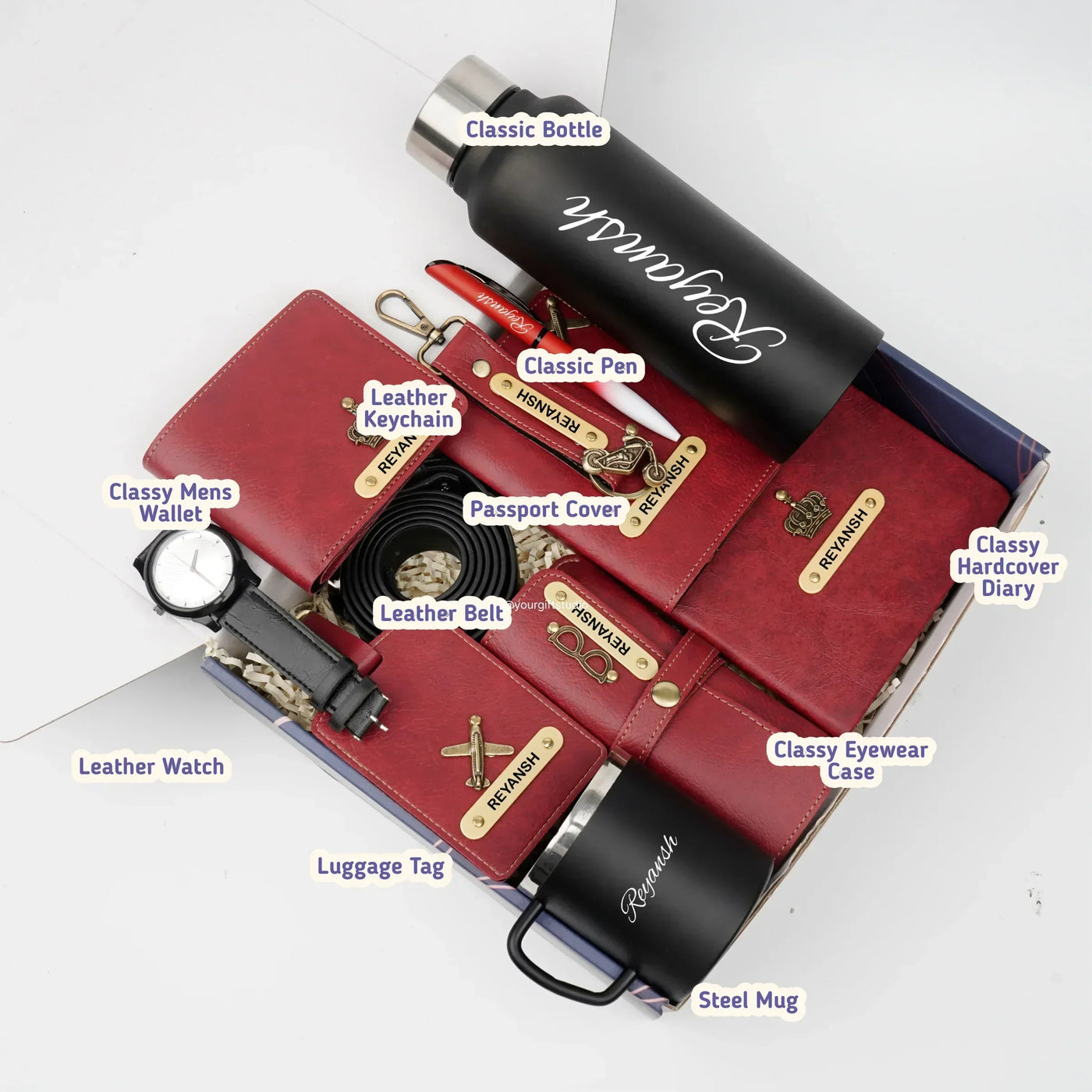 Personalised Brother (Bhai) Combo 9.0 - Maroon