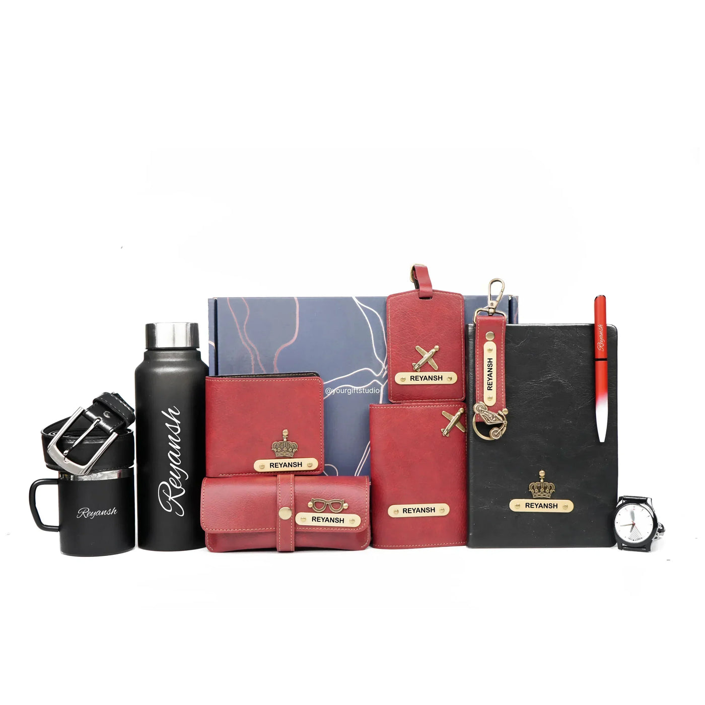 Personalised Brother (Bhai) Combo 9.0 - Maroon