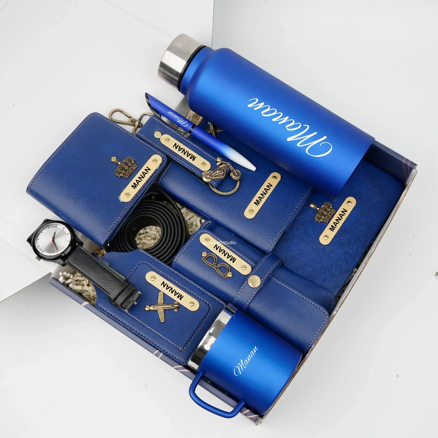 Personalised Brother (Bhai) Combo 9.0 - Royal Blue