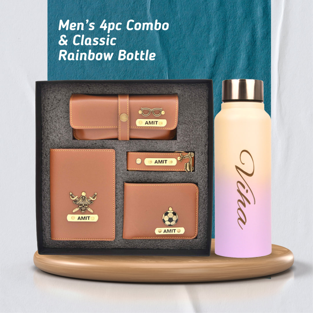 Personalized Perfect Men's & Boys Combo - Tan