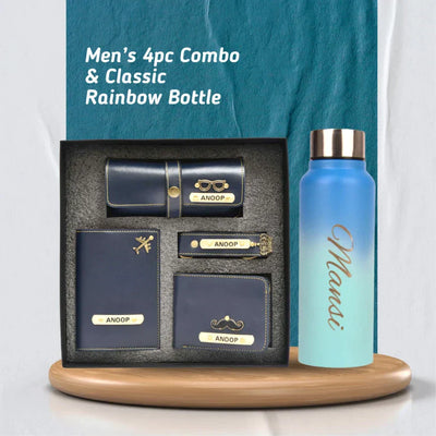 Personalized Perfect Men's & Boys Combo - Blue
