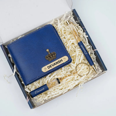 Personalised Brother (Bhai) Combo 2.0 - Royal Blue