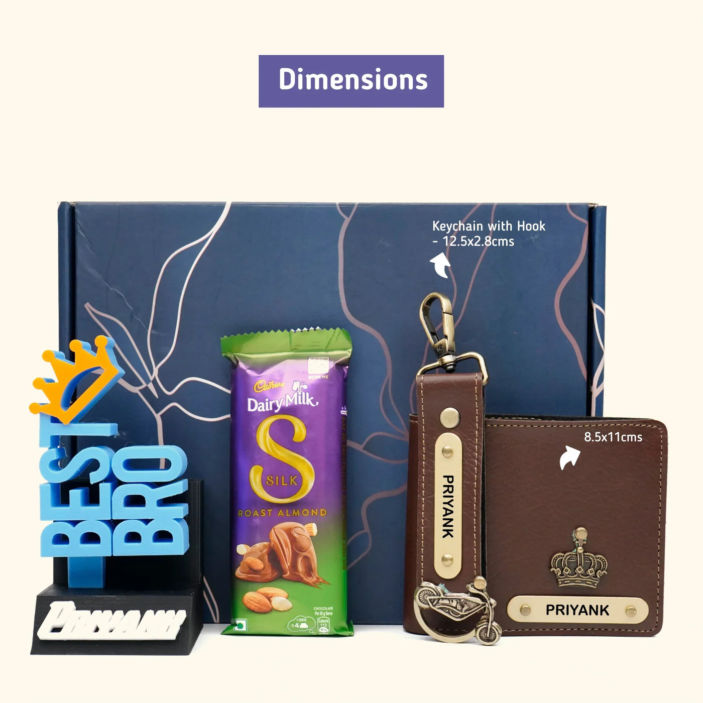 Personalised Brother (Bhai) Combo 7.0 - Brown