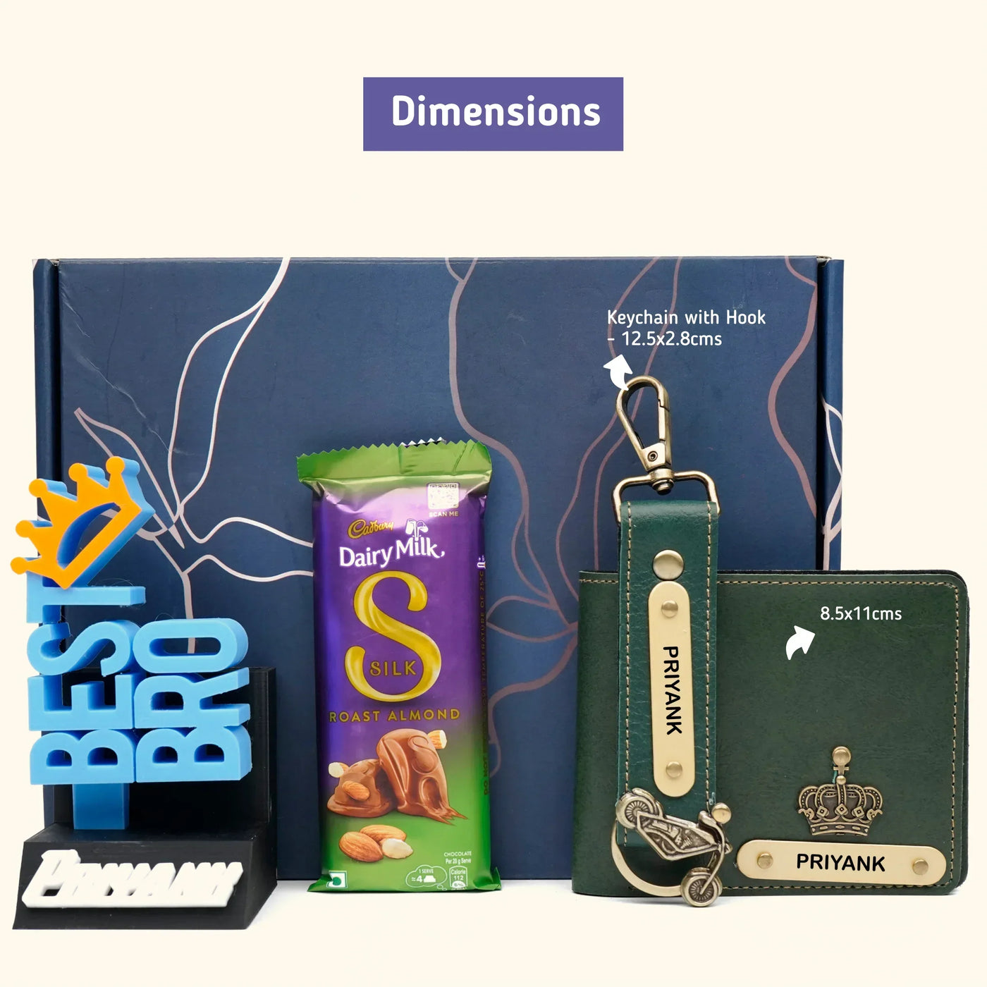 Personalised Brother (Bhai) Combo 7.0 - Olive Green