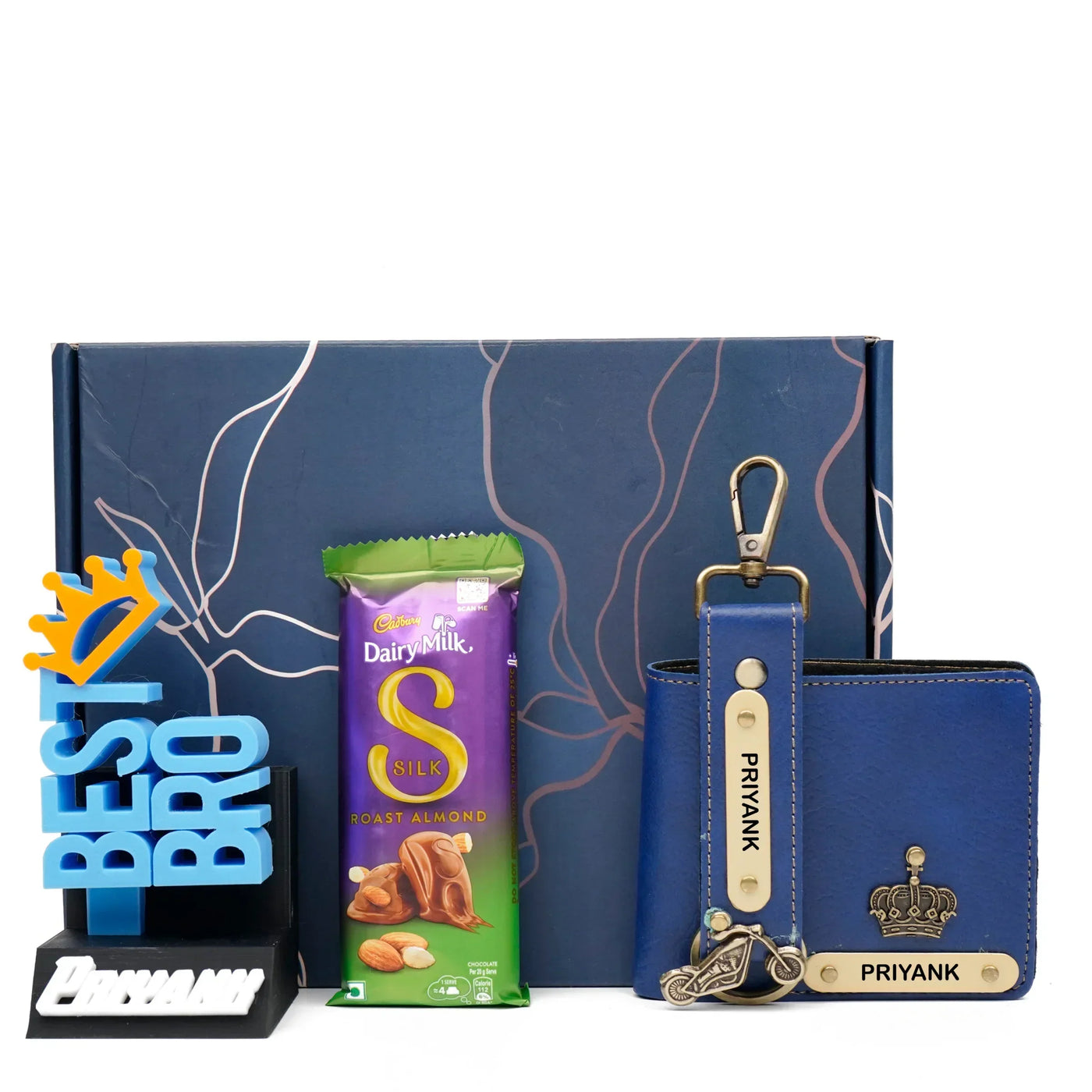 Personalised Brother (Bhai) Combo 7.0 - Royal Blue