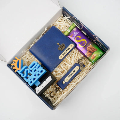 Personalised Brother (Bhai) Combo 7.0 - Royal Blue