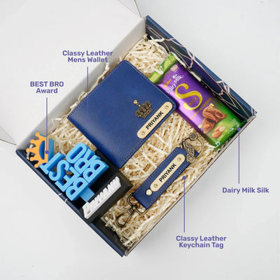 Personalised Brother (Bhai) Combo 7.0 - Royal Blue