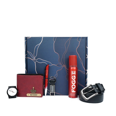 Personalised Brother (Bhai) Combo 6.0 - Maroon