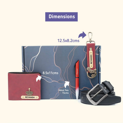 Personalised Brother (Bhai) Combo 5.0 - Maroon