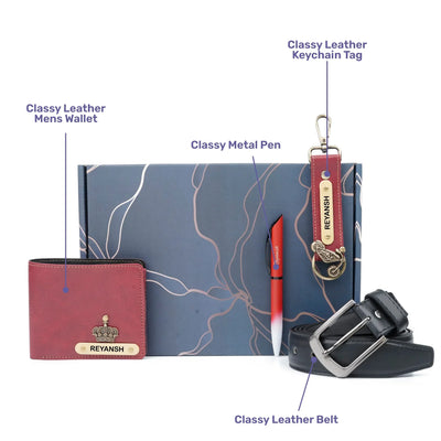 Personalised Brother (Bhai) Combo 5.0 - Maroon