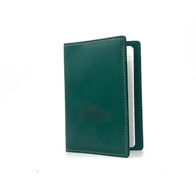 Classy Leather Passport Cover - Olive Green