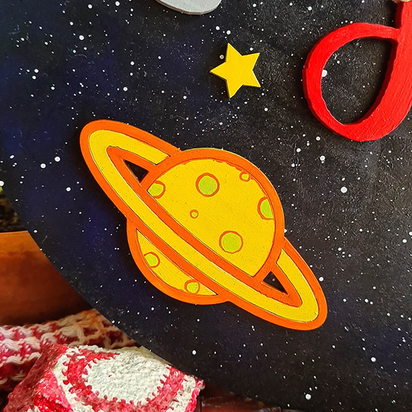 Space Theme Nameboard for Kids