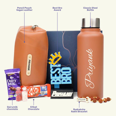 Personalise Kids Rakhi Combo 2.0 - Tan