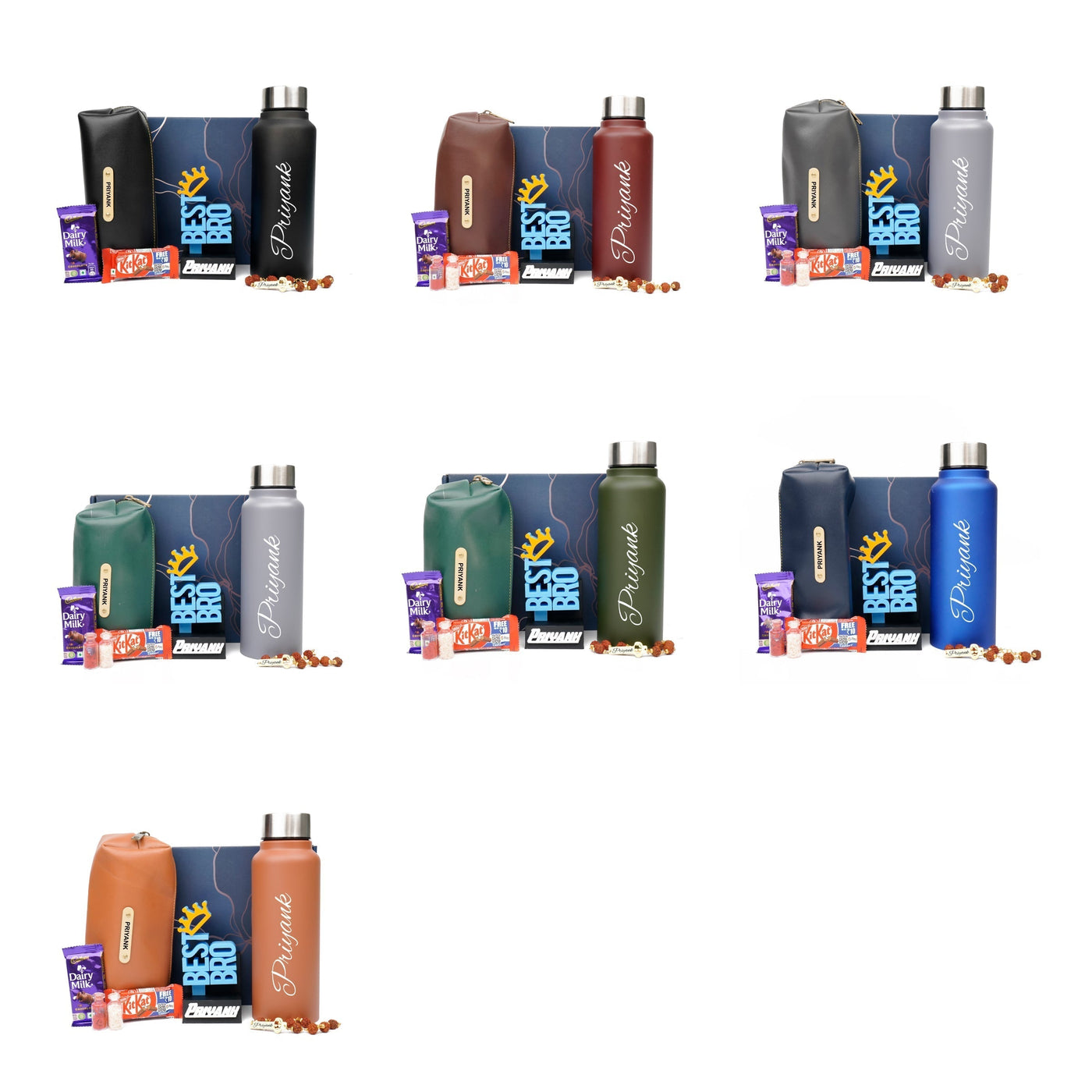 Personalise Kids Rakhi Combo 2.0 - Dark Grey