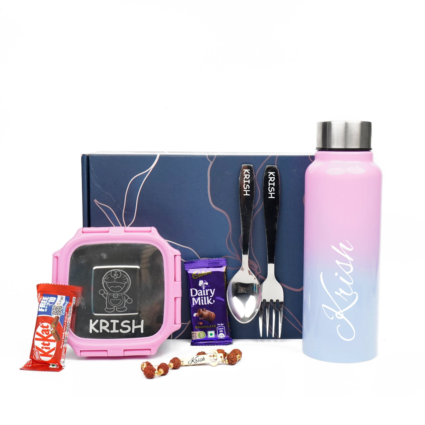 Personalise Kids Rakhi Combo 3.0 - Pink