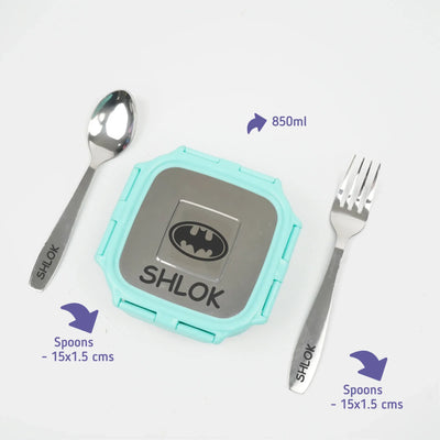 Personalised Engraved Tiffin Box Set - Medium - Light Green