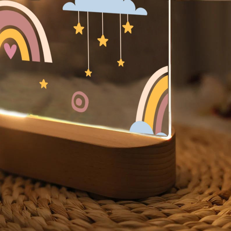 Personalised Dreams Kids Night Lamp