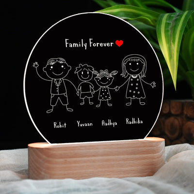Personalised Family Lamp